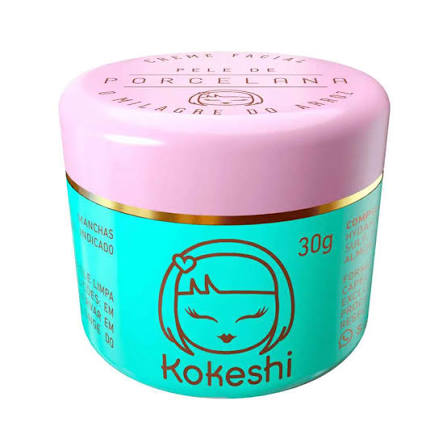 Pote de máscara facial Kokeshi de 30 gramas